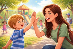 Teaching High-Fives and Waves Without Turning It Into a Power Struggle