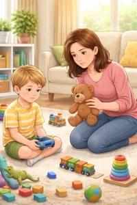 It’s Okay if Your Toddler Only Gives Quick Glances During Play