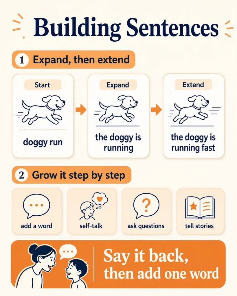 expand-then-extend and ways to grow sentences